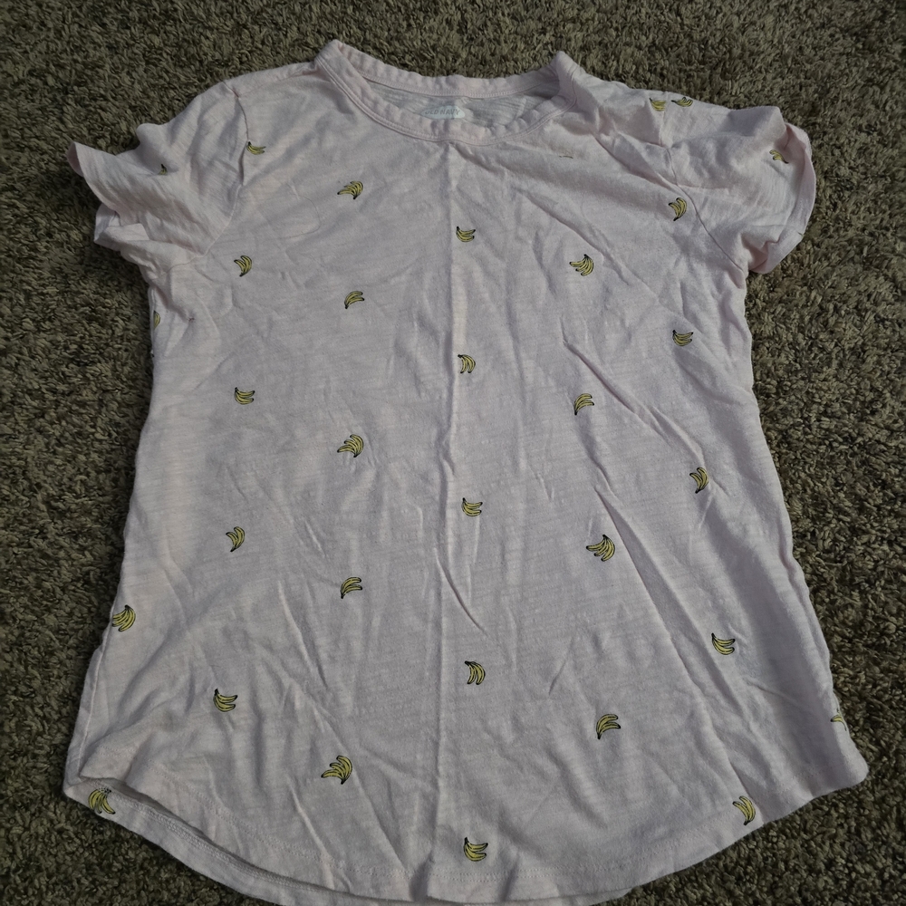 Pink Banana Print T-Shirt